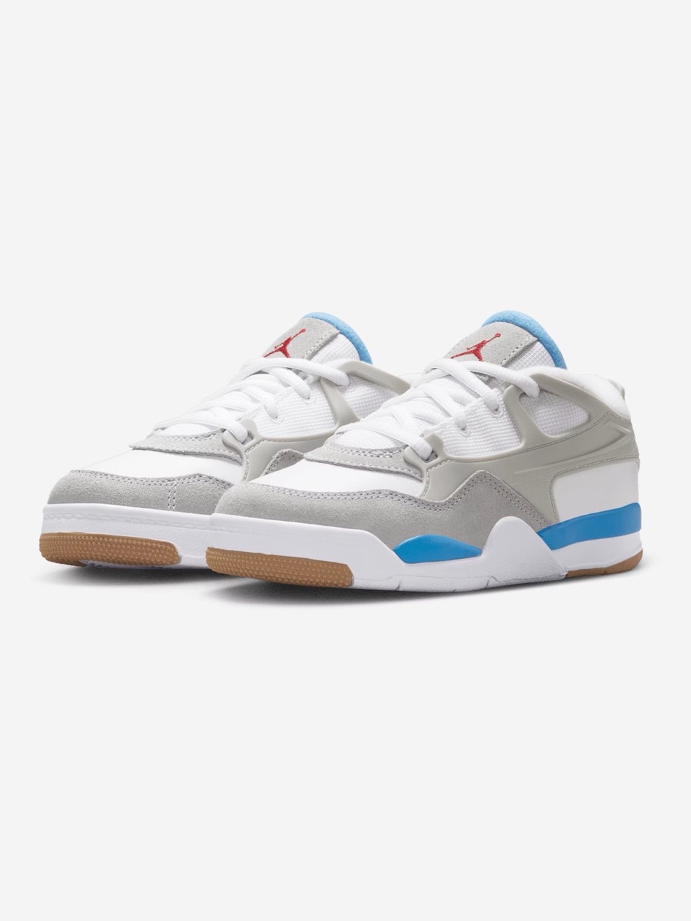 Nike Air Jordan 4 RM PS White Neutral Grey University Blue FQ7936-104 Size 2Y